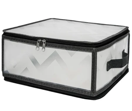 Короб складной Handy Home Зигзаг 300х280х150мм на молнии серый HH-ESH23 M