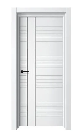 Дверь межкомнатная MM-5 ДГ 700х2000мм Белуччи/2п_черный молдинг