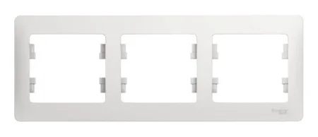 Рамка 3-м Glossa белая GSL000103 Systeme Electric