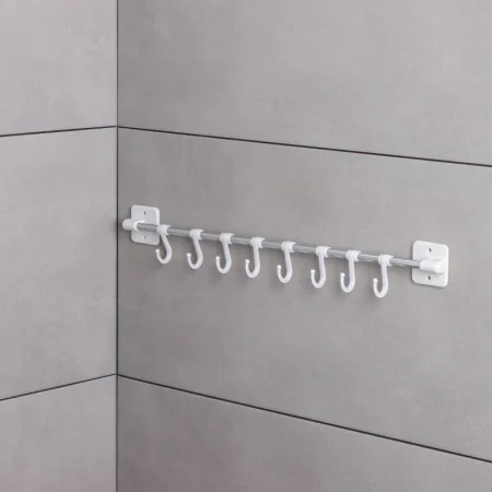 Держатель для полотенец металлический 8 крючков 45 см 1047223 *1