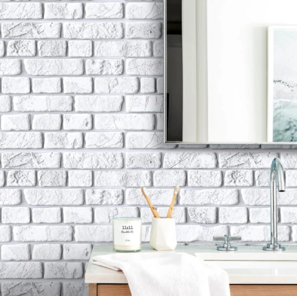 Панель ПВХ Stella 0,4 кирпич Ретро белый