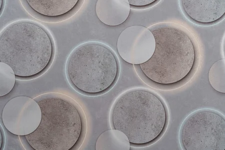 Обои горячего тиснения Артекс 10,05х1,06м Пульсар/декор серый 11285-02 *1/6