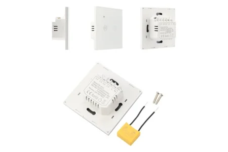 Выключатель двухкнопочный умный Wi-Fi, белый