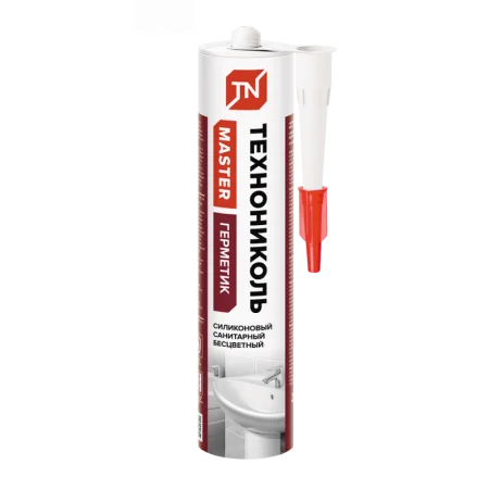 Герметик Технониколь санитарный силиконовый бесцветный 280 мл 