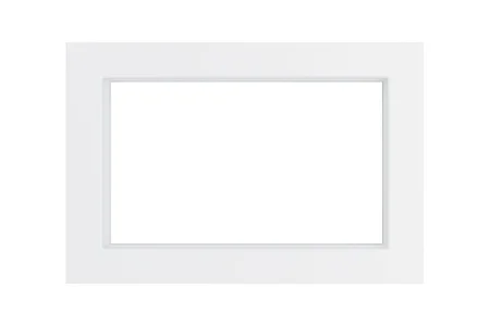 Рамка 2-м "Катрин" (без перемычки) стекло белый GFR00-7012-01 Stekker *1