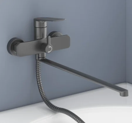 Смеситель для ванны Avrora Grand AV3830 графит