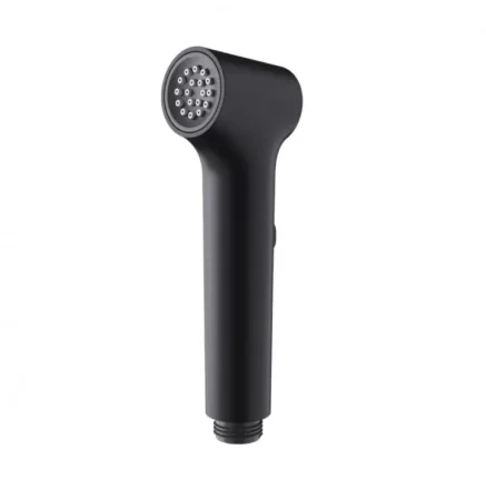 Гигиеническая лейка с клавишей регулировки воды, черный Raglo R460.05.06