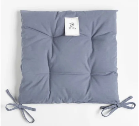 Сидушка на стул Этель Kitchen 42х42см цв синий 100% хлопок саржа 220 г/м2 7865977 *1