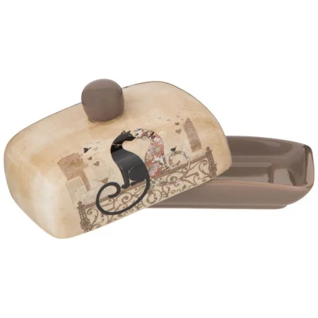 Масленка Agness "Парижские Коты" 17*12,5*9 См (Кор=24Шт.)