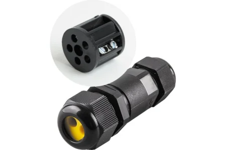 Соединитель-коннектор для проводов двухконтактный водонепроницаемый LD521 STEKKER *1