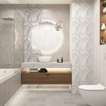 Плитка напольная Керамин Урбан 1 400х400х8мм (1уп=1,76м2 (11шт) 1п=84,48м2) светло-серый