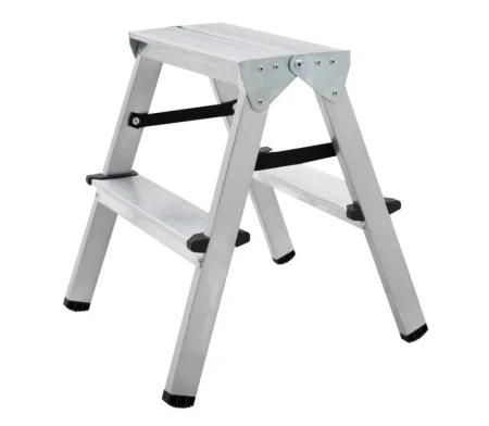 Стремянка 2 ступени алюминиевая двухсторонняя Новая Высота NV 1120 ступень 80мм 1120202 *1