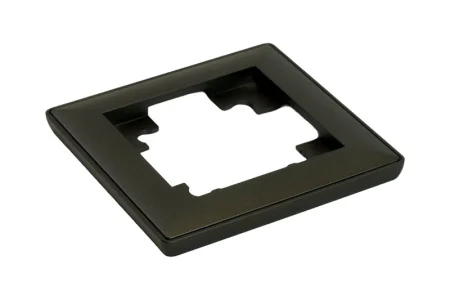 Рамка 1-м "Катрин" пластик черный PFR00-7001-05 Stekker *1