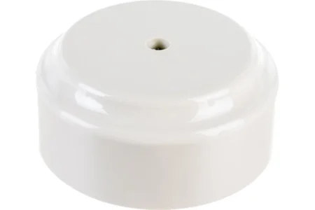 Монтажная коробка Ø80, ОУ без сальников "Ретро" белый КМ-450 (Bylectrica) *1