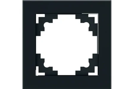 Рамка 1-м "Катрин" стекло черный GFR00-7001-05 Stekker *1
