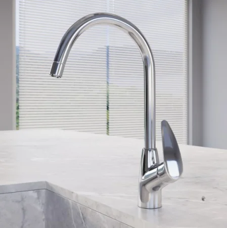 Смеситель для кухни одноручный с высоким поворотным изливом Avrora Star AV5721