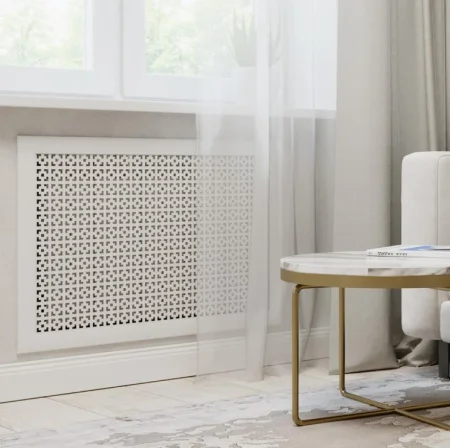 Экран для радиатора 900х600х12 Дамаско белый