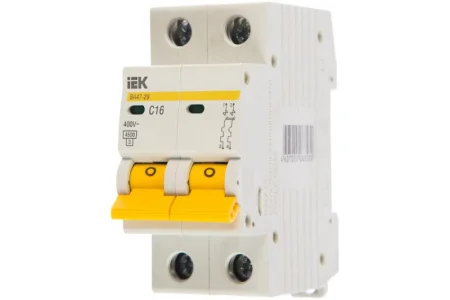 Выключатель автоматический модульный 2п C 16А 4.5кА ВА47-29 MVA20-2-016-C IEK