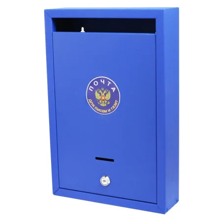 Ящик почтовый Альфа синий Полистрой 9621 *1