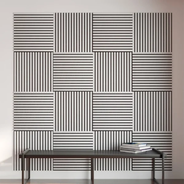 Панель стеновая акустическая МДФ Stella Comfort Standart Белый 600х600х9мм