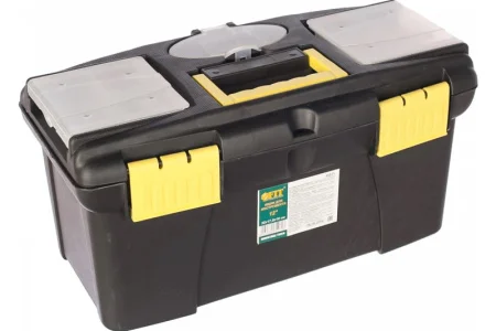 Ящик для инструмента пластиковый 320х175х160мм 12" подвижный лоток Fit 65571