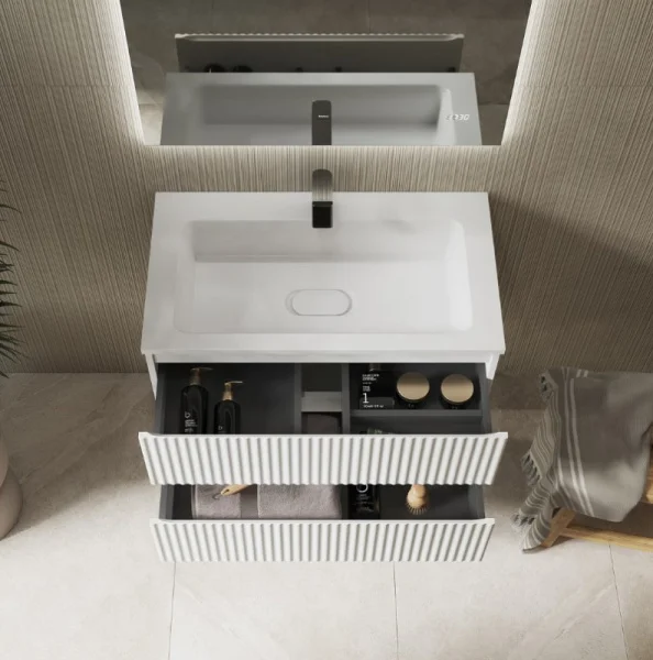 Тумба подвесная Coste 80 Cst.01.80/P/W/RL белая