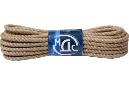 Канат джутовый крученый 8 мм (10м) Р/н 270 кг