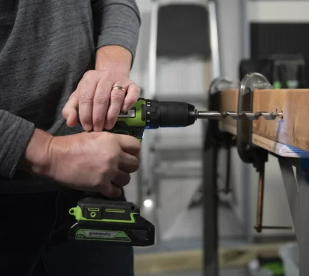 Дрель-шуруповерт аккум. ударная Greenworks GD24DD60 60Нм