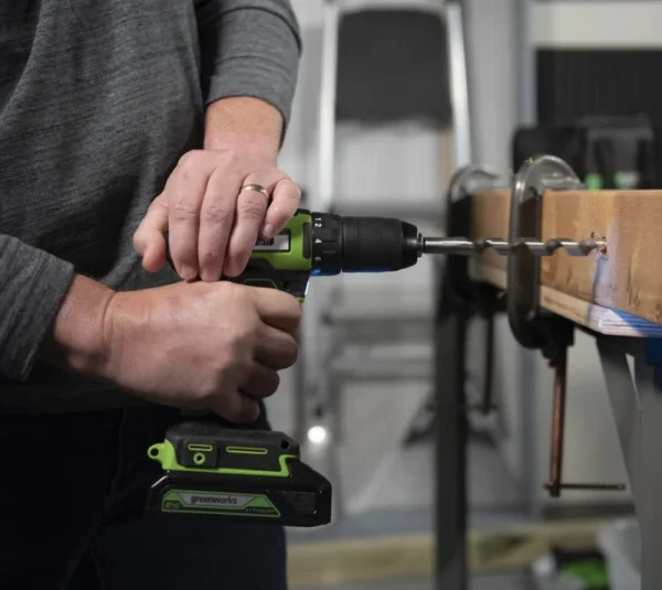 Дрель-шуруповерт аккум. ударная Greenworks GD24DD60 60Нм