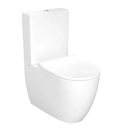 Унитаз напольный back to wall, сиденье тонкое с м/к Sento Rim-ex 9830B003-7203