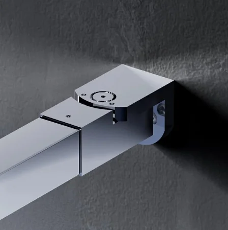 Душевая перегородка AM.PM Func W84WI-100-F1-MTE 100x200, стекло прозр. 8 мм + покрытие, профиль мат хром