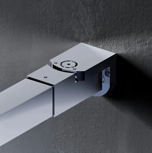 Душевая перегородка AM.PM Func W84WI-100-F1-MTE 100x200, стекло прозр. 8 мм + покрытие, профиль мат хром