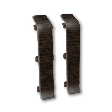 Соединитель для плинтуса 301 Венге 80мм Лексида