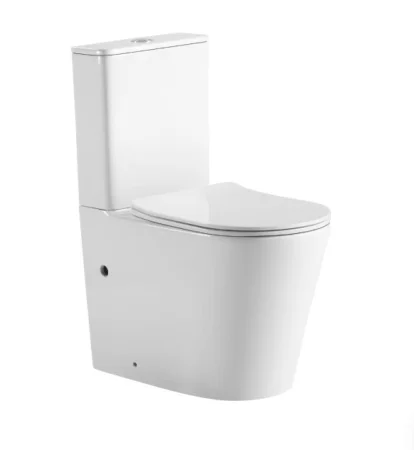 Унитаз напольный "BURGOS MAXI" безободковый TORNADO тонкое сиденье дюропласт микролифт, soft close IB.BRM.124.1B1 (IBERICA BLANCA) *1