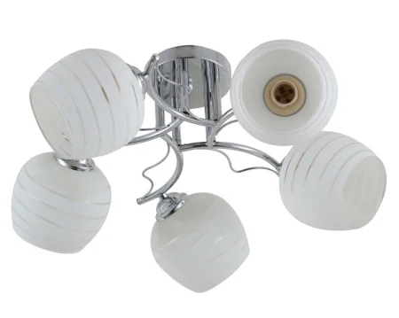 Светильник потолочный LV 9291/5 Хилари Хром E27 60W Ø520 H220мм