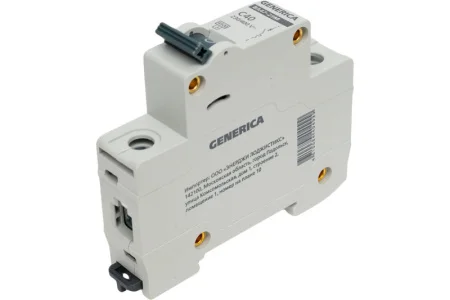 Выключатель авт. мод. 1п С ВА47-29 40А 4.5кА х-ка С GENERICA ИЭК MVA25-1-040-C