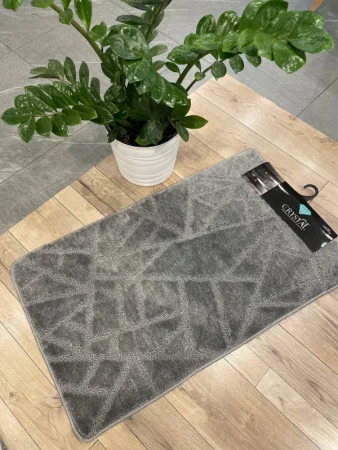 Коврик д/ванной "Gold +" 50х80/40х50см СЕРЫЙ МОЗАИКА МС 2-312 (My Crystal)*1