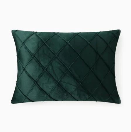 Подушка Этель "Соло" 30*50 см, цв.изумрудный, велюр 10766715