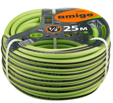 Шланг садовый трехслойный 1/2 25м Amigo 77209 *1
