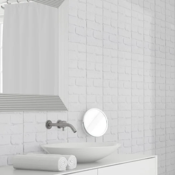 Панель ПВХ Кирпич белый 347 2700х250х8мм