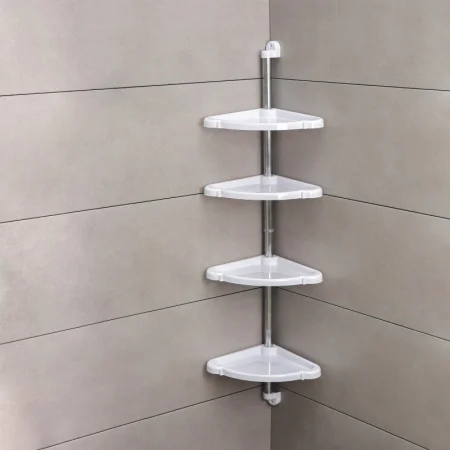 Полка угловая 4-яр Elancia 24х24х98,3см белый Berossi 868858