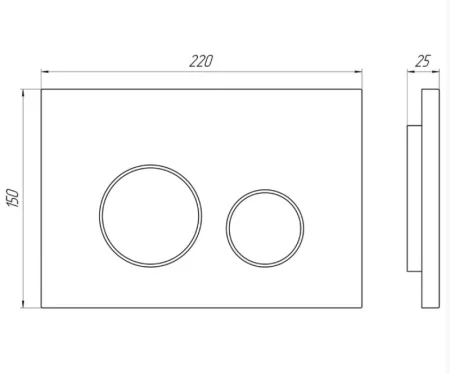 Инсталляция АНИ Пласт WCP4130A с механической кнопкой, белая WP1300, 1300х400х225 мм   1