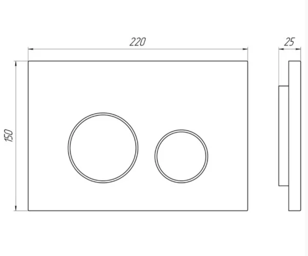 Инсталляция АНИ Пласт WCP4130A с механической кнопкой, белая WP1300, 1300х400х225 мм   1