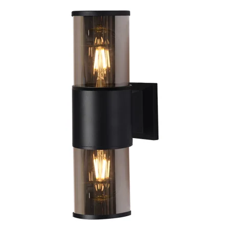 Светильник садово-парковый Feron DH1302, на стену вверх/вниз, E27 230V, черный