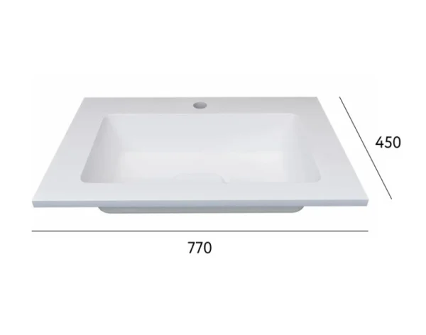 Раковина Modul 80 Mol.08.80/W белый