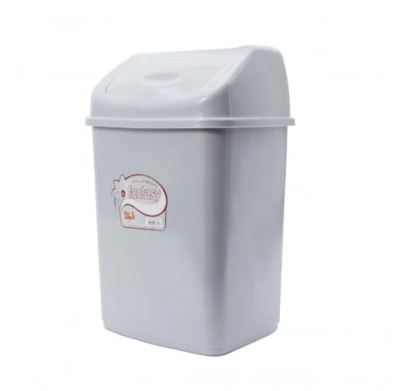 Ведро для мусора с плавающей крышкой Фантазия 5л 09401 светло-серый