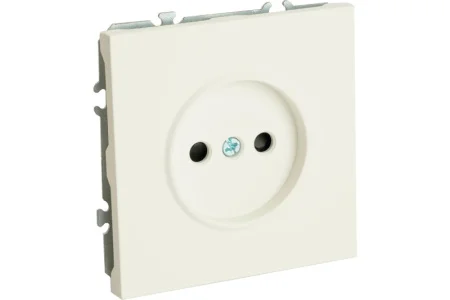 Розетка 1-м "Эмили" с защитной шторкой (механизм) б/з 250В 16А белый фарфор soft touch RST16-5109-01