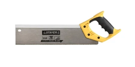 Ножовка по дереву Cobra для стусла c обушком 350мм, 12 калёный зуб Stayer Professional 15365-35 *1