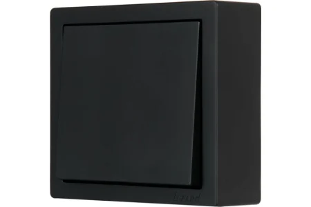 Выключатель 1-кл LETO черный бархат Lezard 752-4200-100