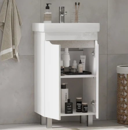 Тумба напольная VOLNA Lake 50 tnLAKE50.2D-01 2 двери с раковиной Тигода 50